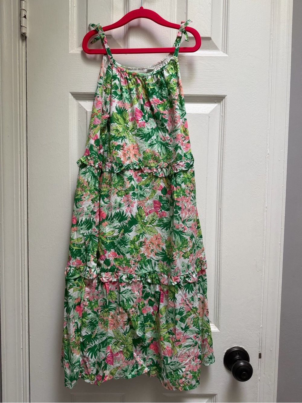 Janie and Jack Tropical Floral Tiered Dress